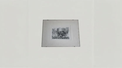 Renzo Vespignani, Italien (1924 - 2001) - Camion en périphérie, Année : 1956, Aquatinte, signée et numérotée à la mine de crayon
