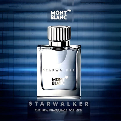 Montblanc starwalker eau de toilette 75ml mb005a01 in flacone trasparente elegante con tappo argento e design minimalista