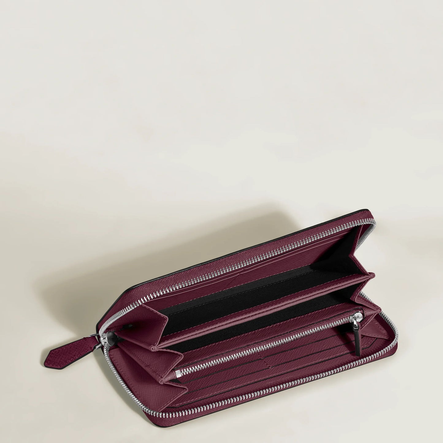 Portefeuille zippé Montblanc Sartorial 12cc Cassis 199372