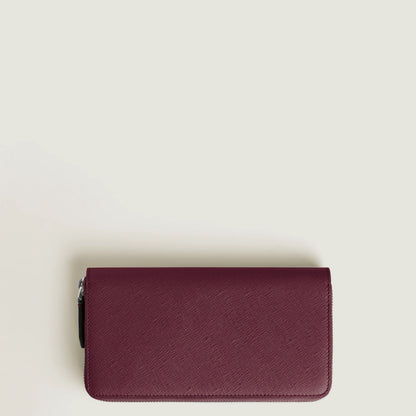 Portefeuille zippé Montblanc Sartorial 12cc Cassis 199372