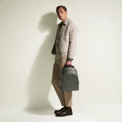 Sac à dos Montblanc Sartorial moyen à 3 compartiments, gris moyen 199360