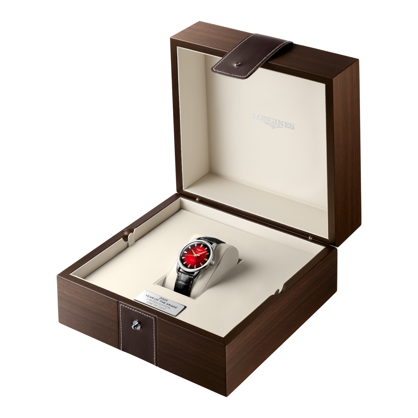 Longines montre Conquest Heritage Year of the Snake Edition 40mm rouge automatique acier L1.651.4.09.2
