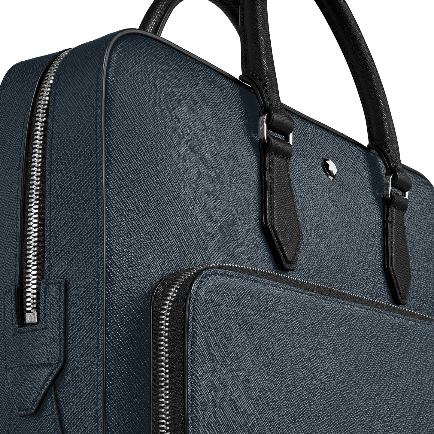 Montblanc sac porte-documents moyen Sartorial tweed bleu 220332