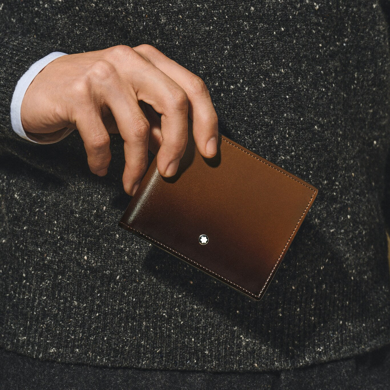 Montblanc Meisterstück Portefeuille Marron Dégradé 6cc 220315