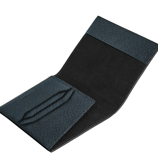 Montblanc étui pour passeport Sartorial tweed bleu 220433