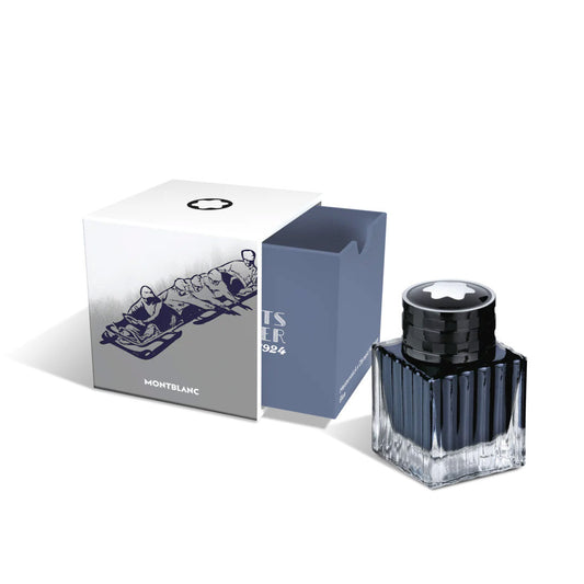 Bouteille d'encre Montblanc 50 ml Meisterstück x Olympic Heritage Chamonix 1924 bleu 132953