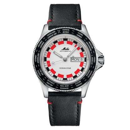 Montre Mido Ocean Star Worldtimer 40 mm Argent Automatique Acier M026.830.16.030.00