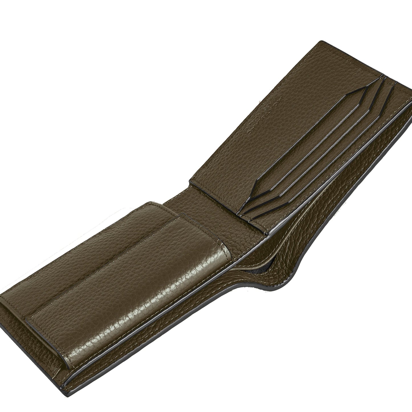 Montblanc portefeuille avec porte-monnaie 4 compartiments kaki 220216