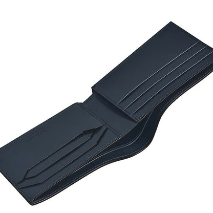 Portefeuille Montblanc 6 poches Meisterstück cuir velours bleu 220446