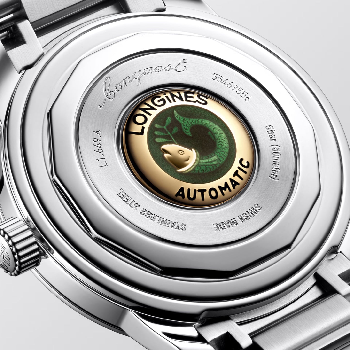 Montre Longines Conquest Heritage 38 mm en acier bleu automatique L1.649.4.92.6