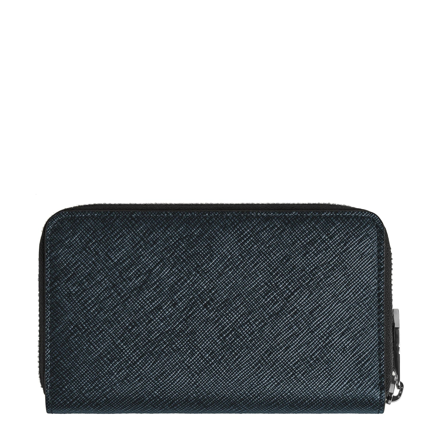 Montblanc portefeuille 12 compartiments avec fermeture éclair moyen Sartorial tweed bleu 220362