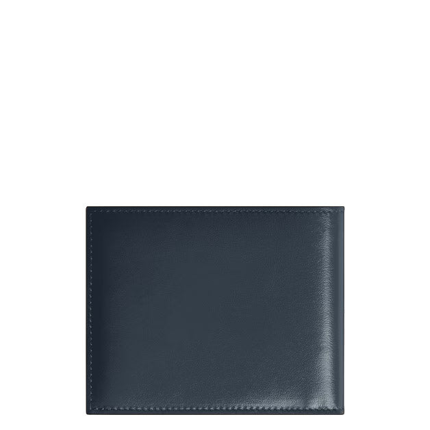 Portefeuille Montblanc 6 poches Meisterstück cuir velours bleu 220446