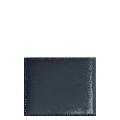 Portefeuille Montblanc 6 poches Meisterstück cuir velours bleu 220446