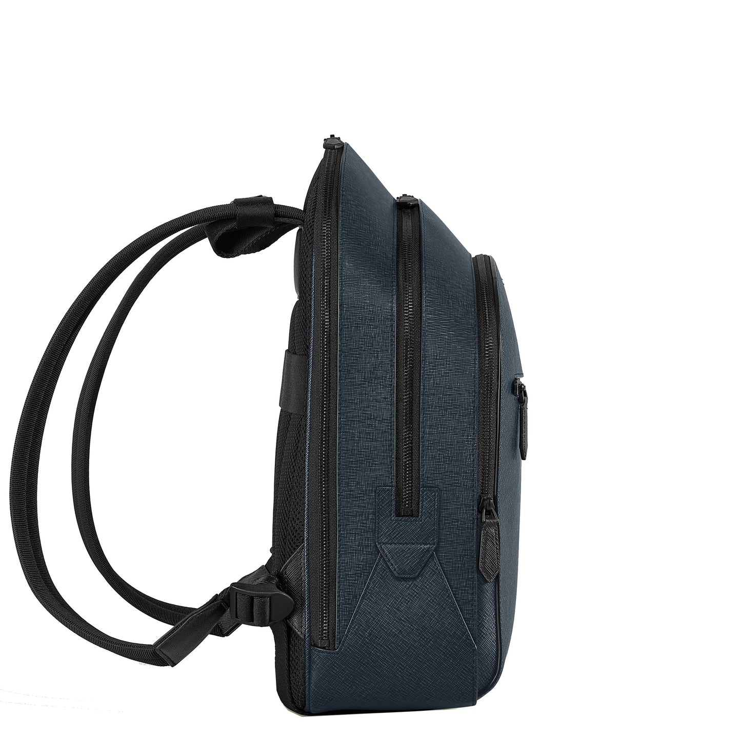 Sac à dos Montblanc Sartorial Tweed moyen à 3 compartiments, bleu 220335