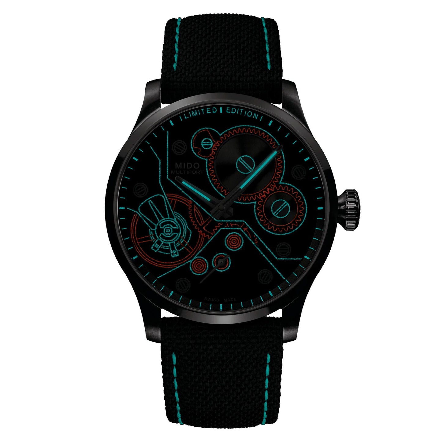 Mido montre Multifort Mechanical Édition limitée 999 pièces 44mm anthracite remontage manuel acier M038.605.11.060.00
