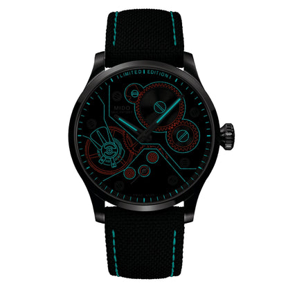Mido montre Multifort Mechanical Édition limitée 999 pièces 44mm anthracite remontage manuel acier M038.605.11.060.00