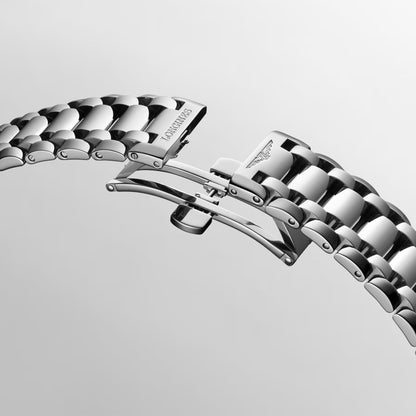 Montre Longines Primaluna Phase de Lune 34 mm Nacre Diamants Automatique Acier L8.126.4.87.6