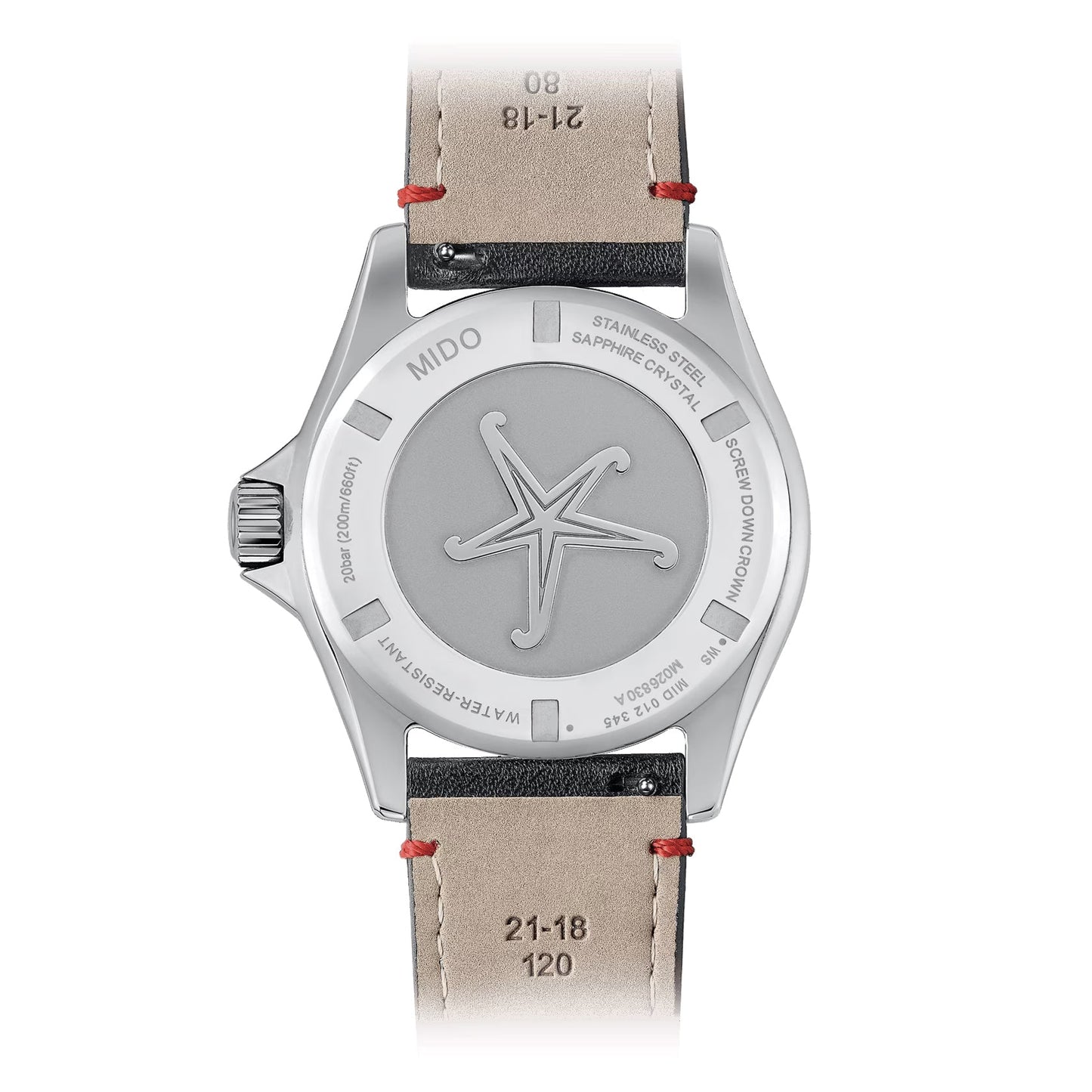 Montre Mido Ocean Star Worldtimer 40 mm Argent Automatique Acier M026.830.16.030.00