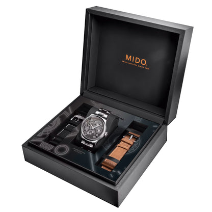 Mido montre Multifort Mechanical Édition limitée 999 pièces 44mm anthracite remontage manuel acier M038.605.11.060.00