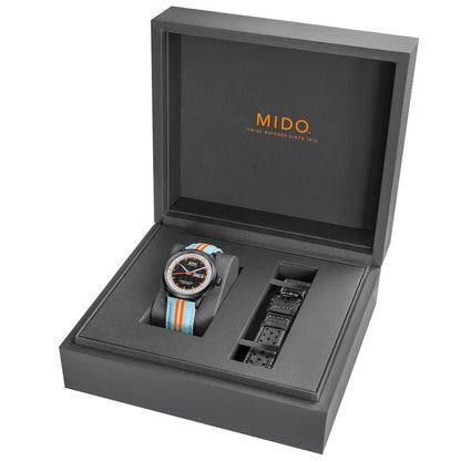 Mido montre Multifort Chronometer 1 Racer 42mm noir automatique acier finition PVD noir M038.431.36.051.00